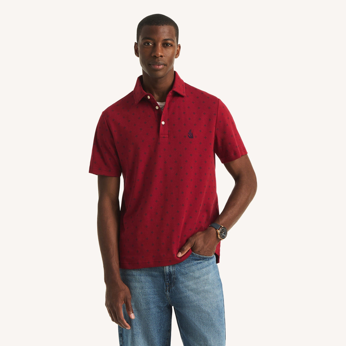 Polo de hombre con estampado