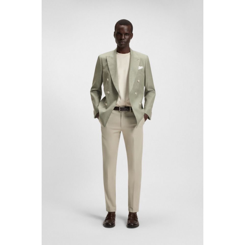 Pantalón de algodón de corte ajustado