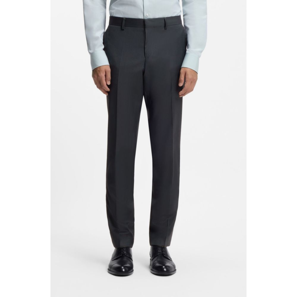 Pantalón de mezcla de lana de corte ajustado