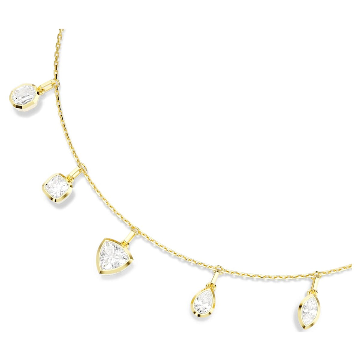 Collar color blanco y dorado