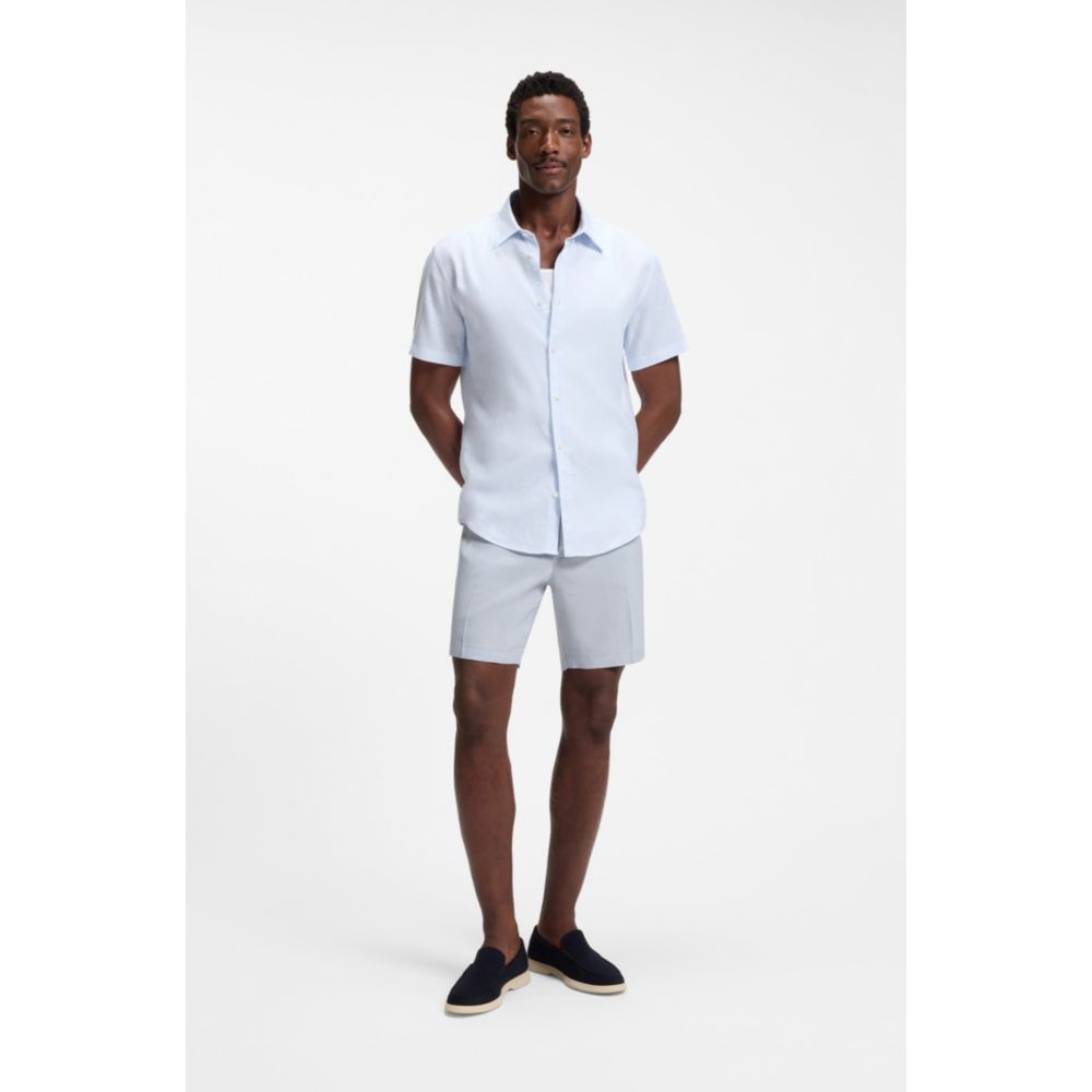 Short de mezcla de lino