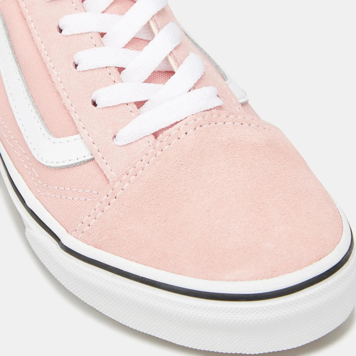 Zapatos infantil de gamuza color blanco y rosado