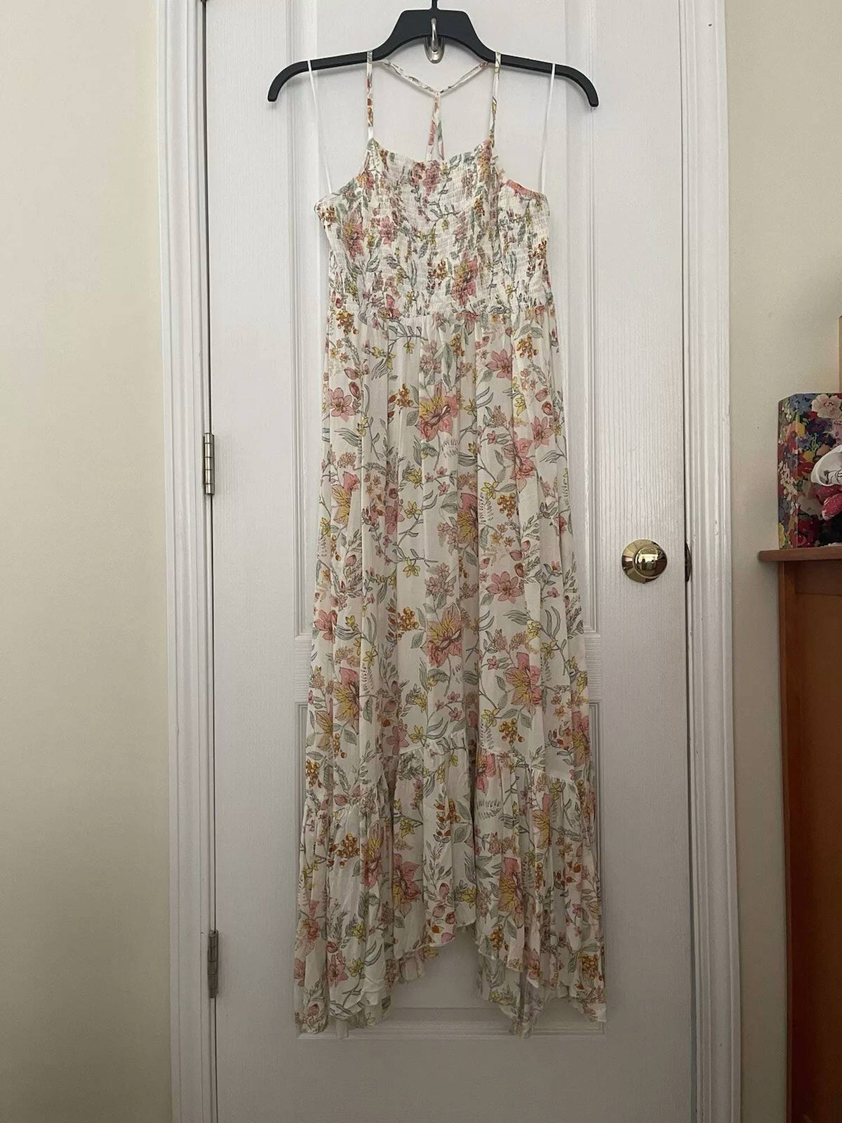 Vestido largo con estampado floral