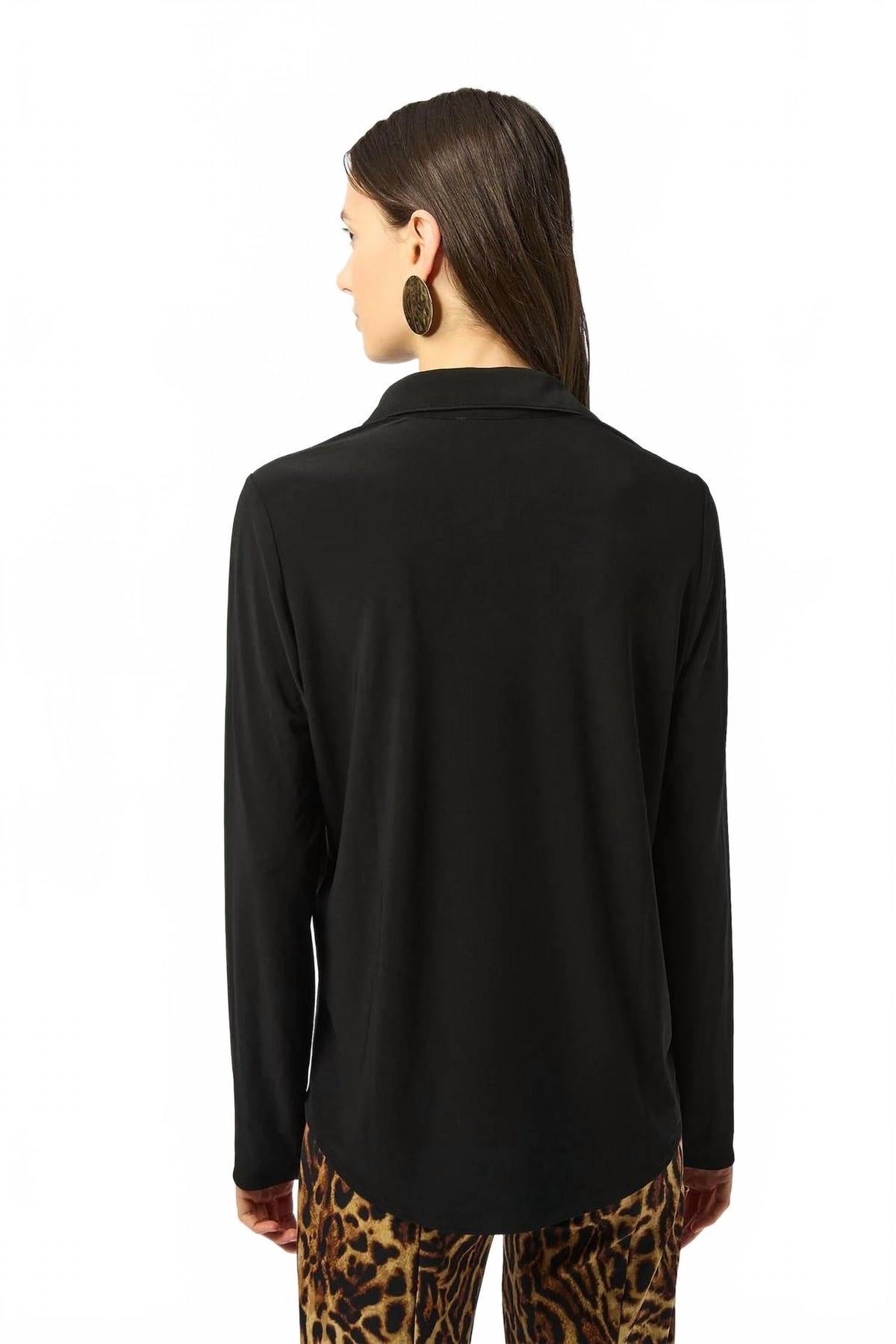 Top de manga larga color negro