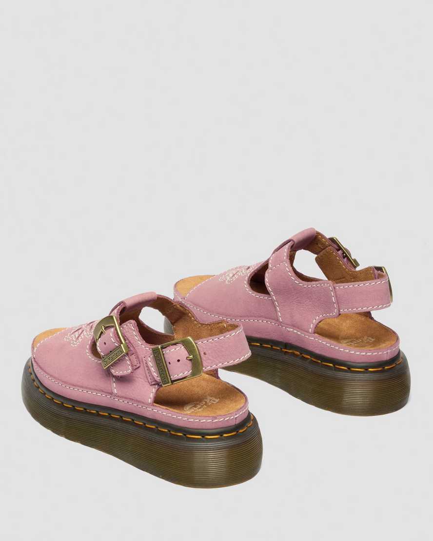 Sandalias de nobuk con plataforma