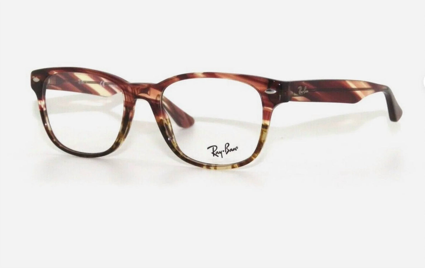 Montura para gafas unisex de montura cuadrada color café y rosado y beige