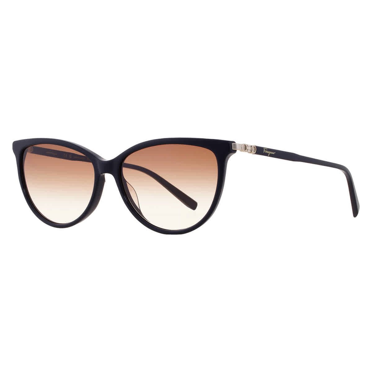 Gafas de sol de mujer de montura tipo gato color café