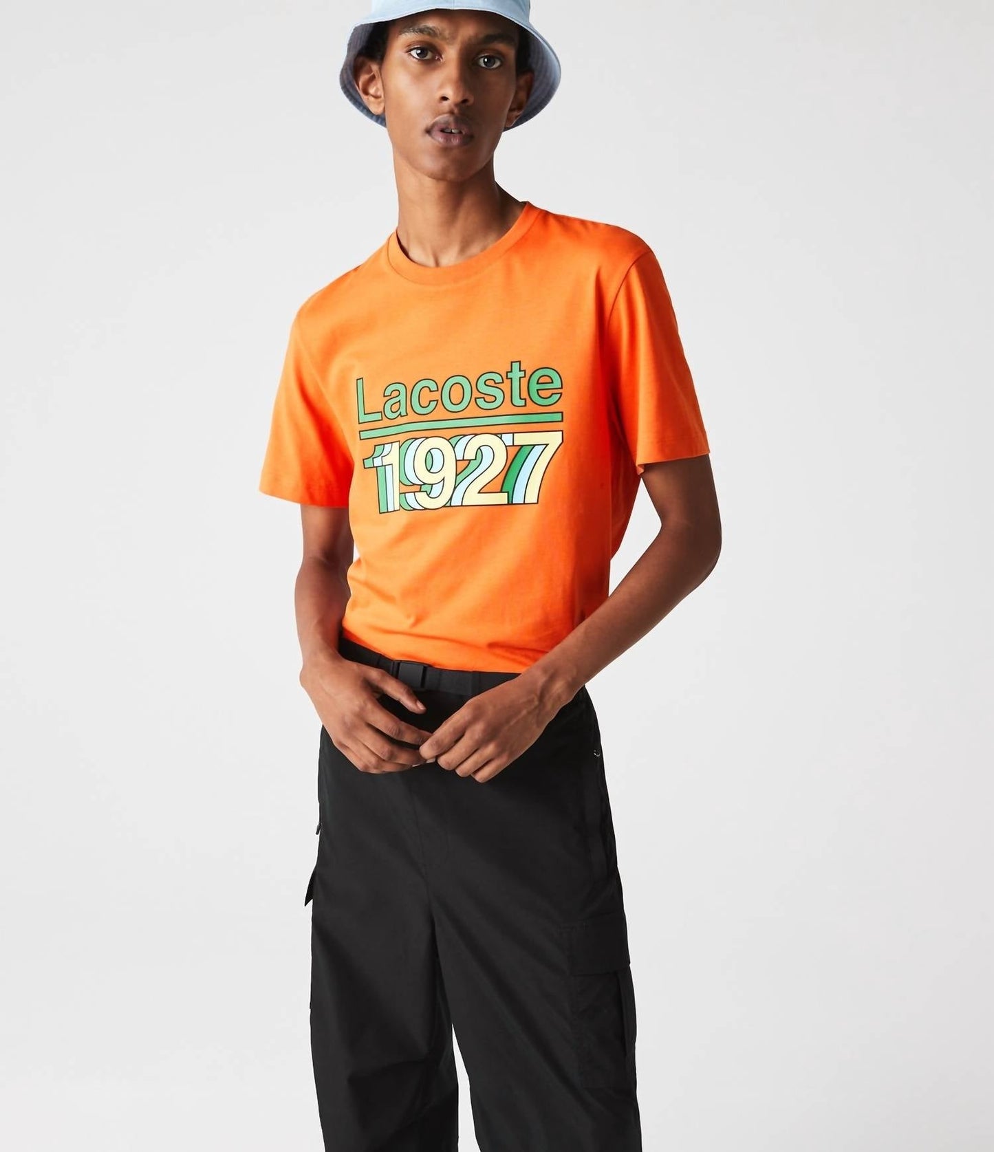 Camiseta de hombre color naranja