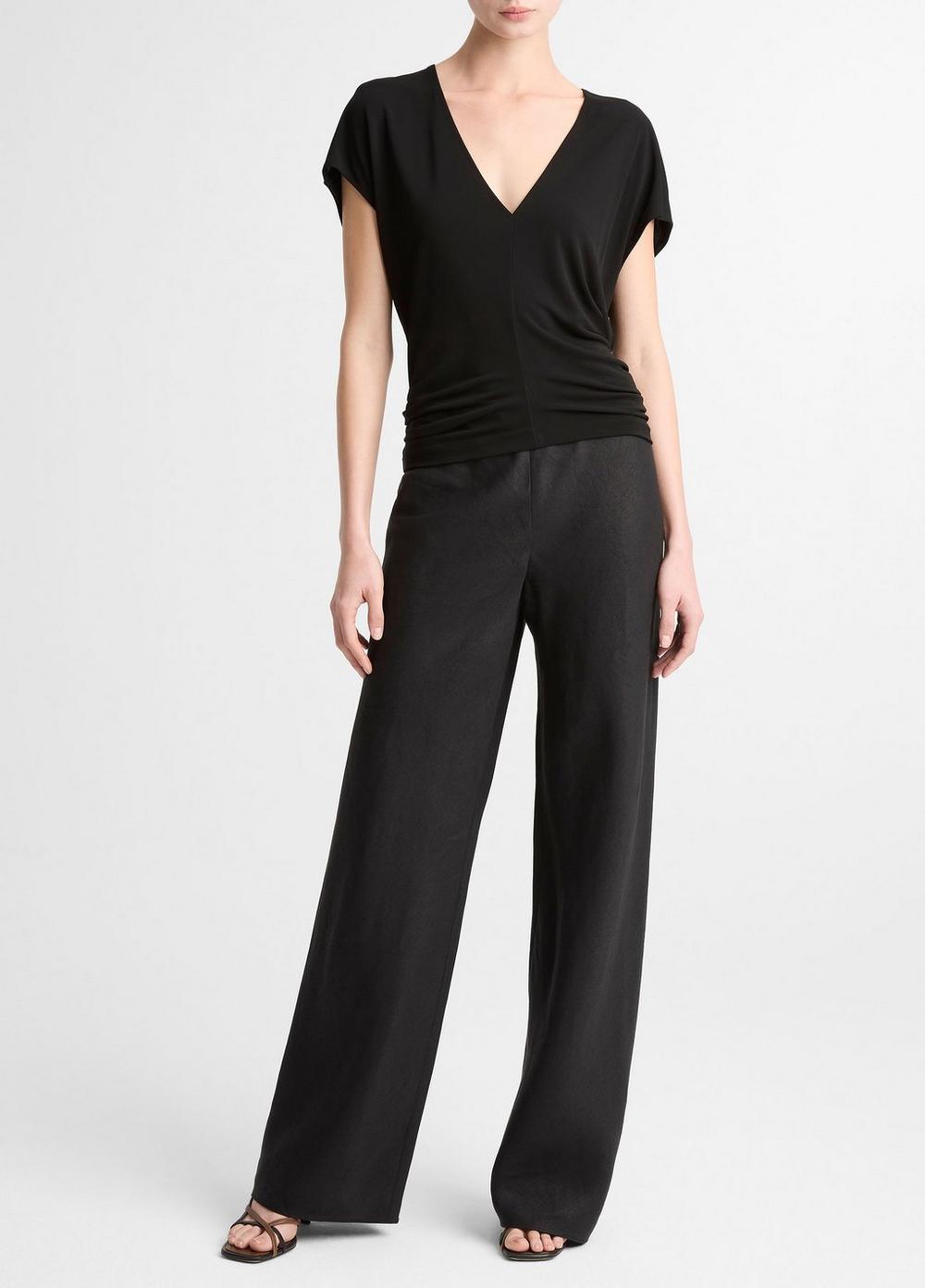 Top con cuello en V