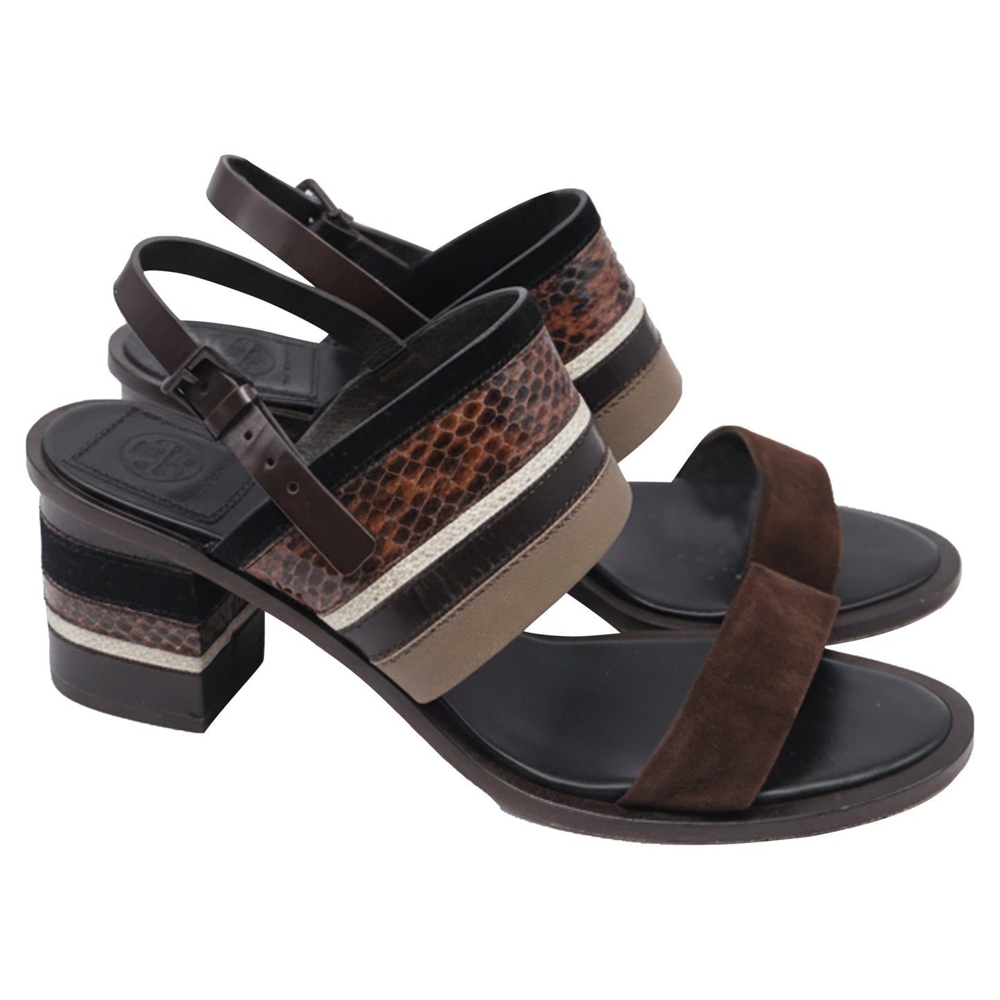 Sandalias de cuero color café