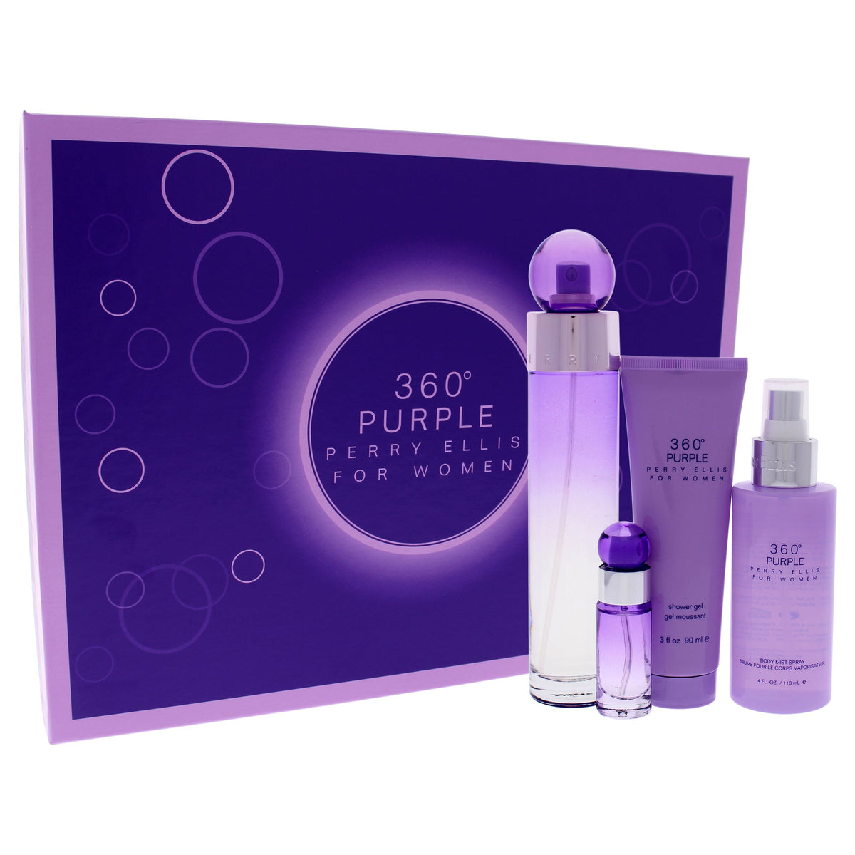 Bruma corporal de mujer (4 unidades) eau de parfum 3,4 oz + 7,5 ml + 4 oz