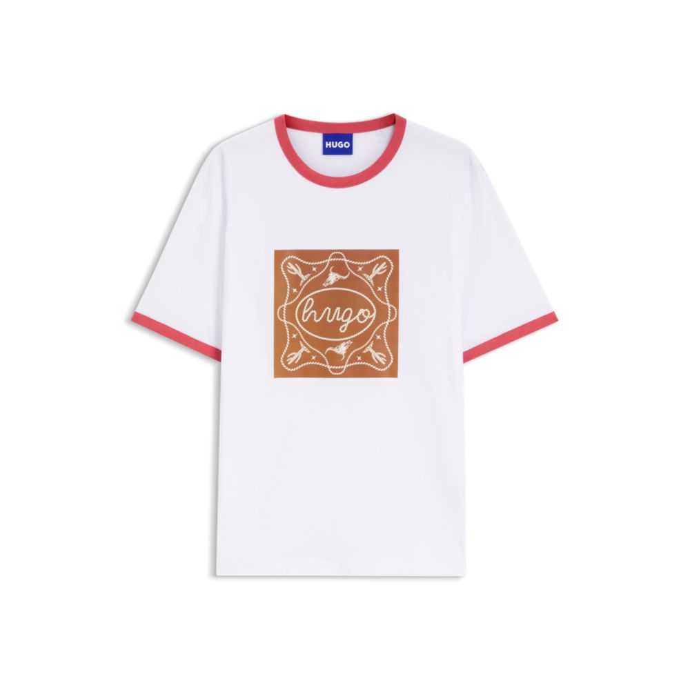 Camiseta de algodón con estampado