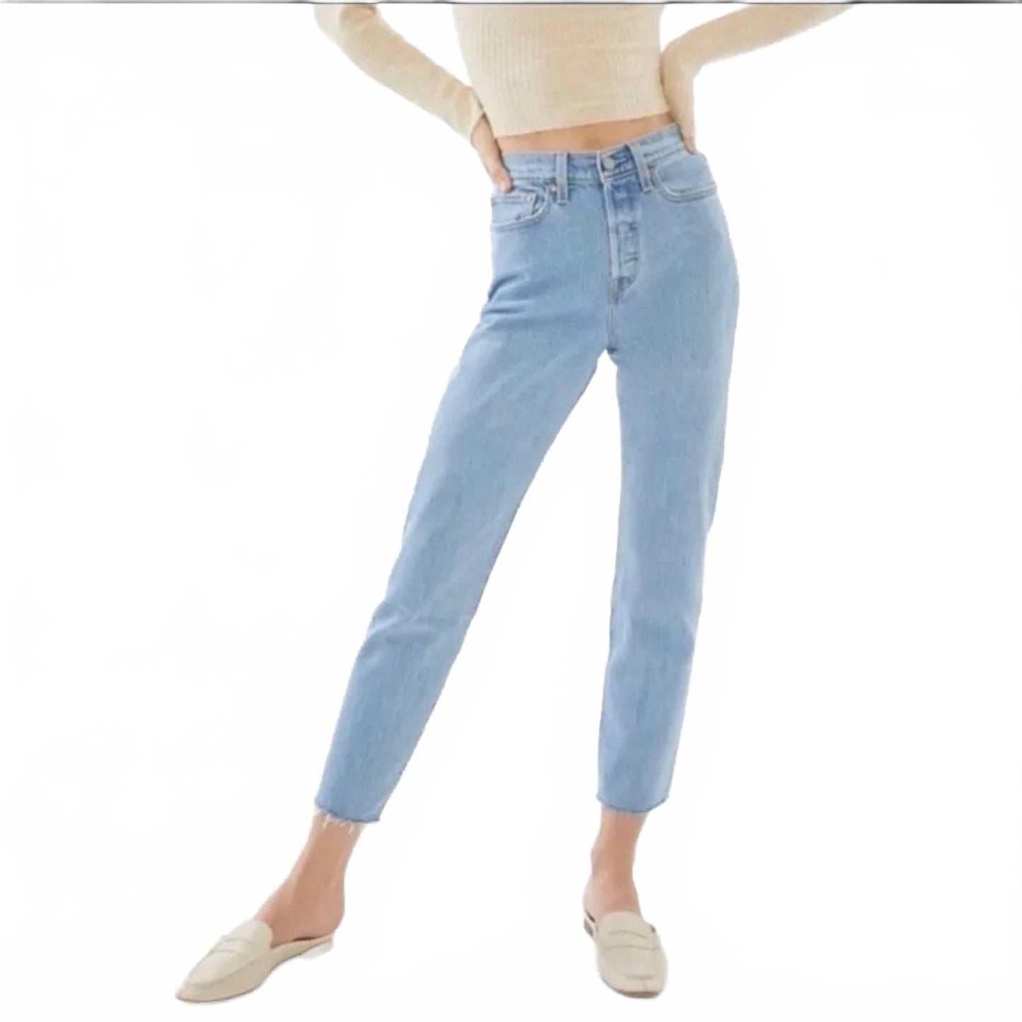 Jean color azul