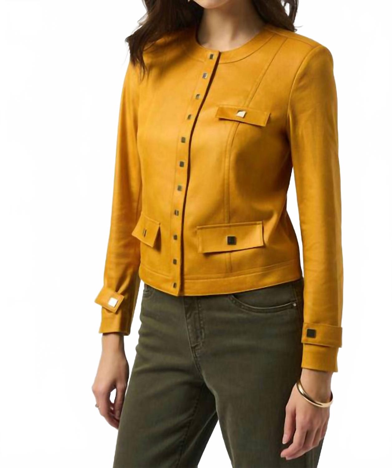 Chaqueta de gamuza sintética