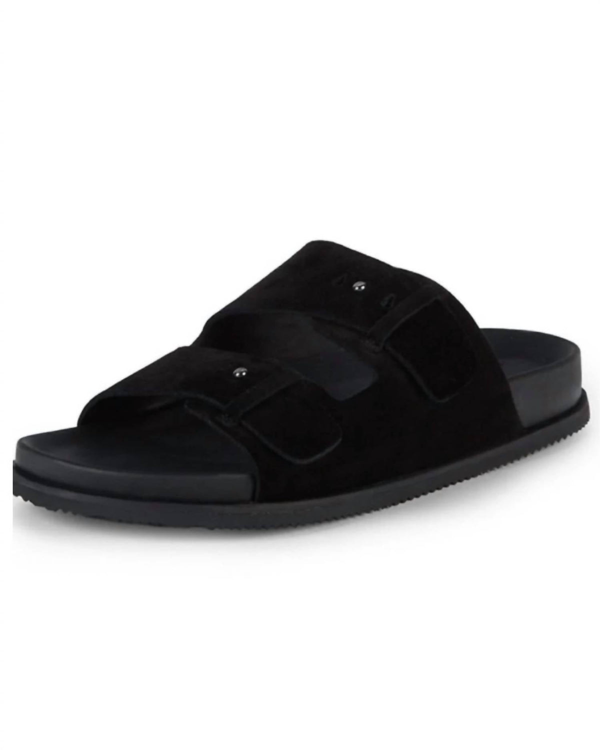 Sandalias de hombre de gamuza color negro