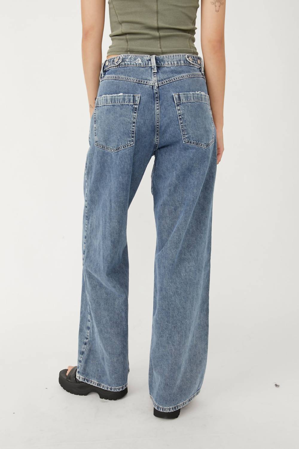 Jean color azul