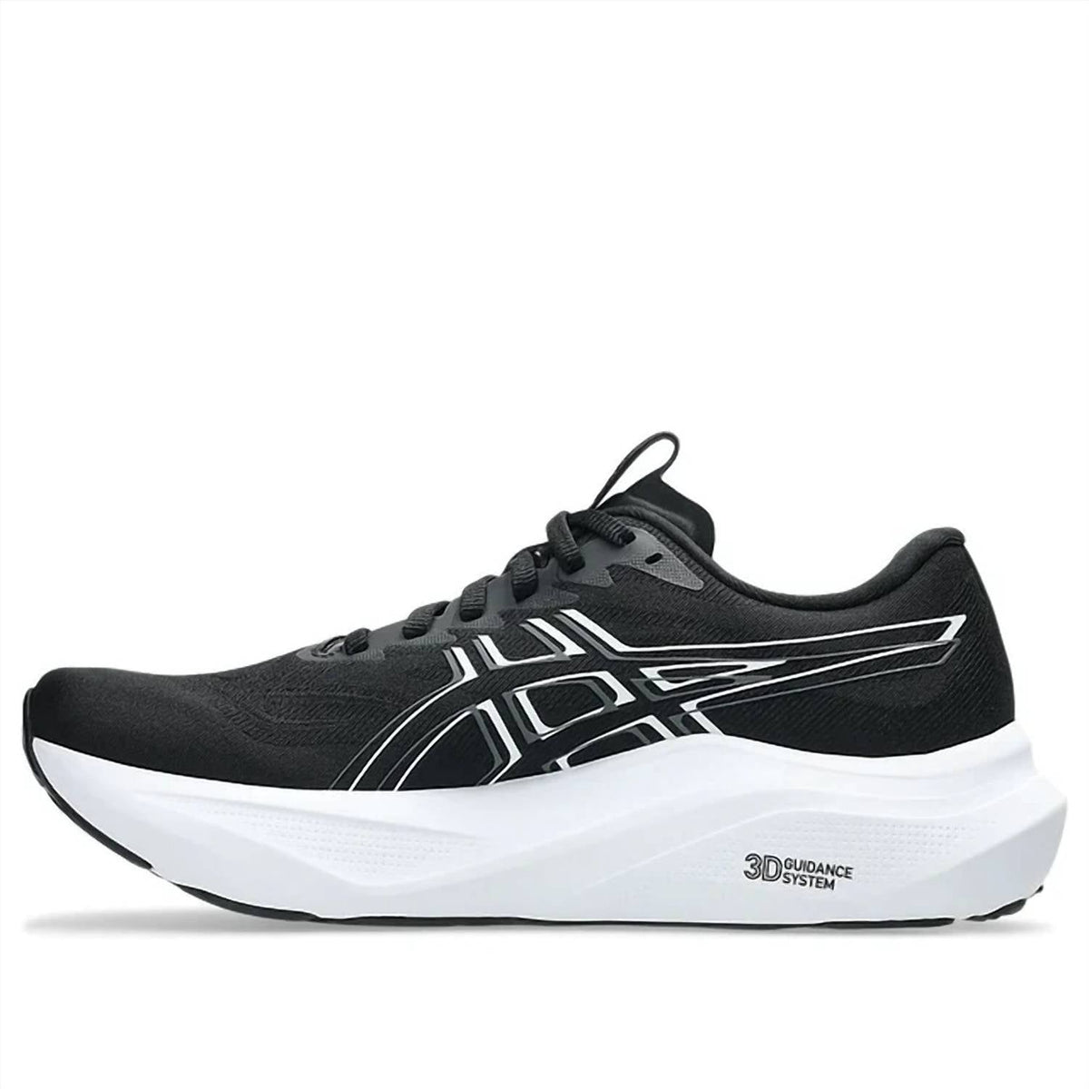 Tenis para correr de mujer color negro y blanco