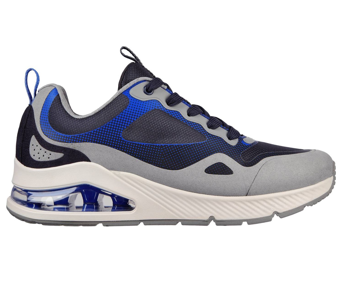 Tenis de hombre color azul y gris