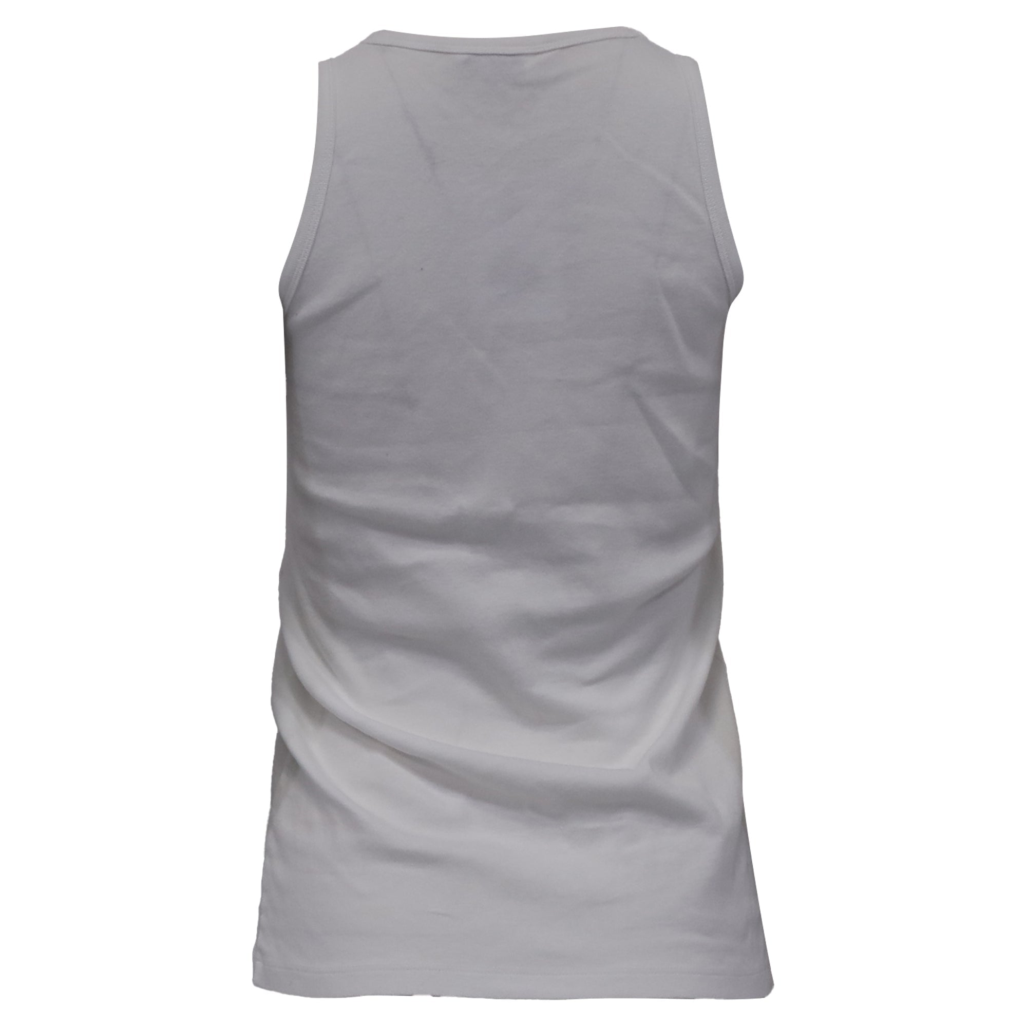 Camiseta sin mangas de algodón color blanco