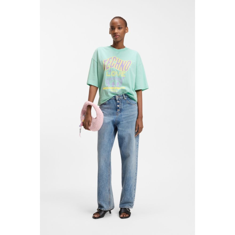 Camiseta de algodón con estampado