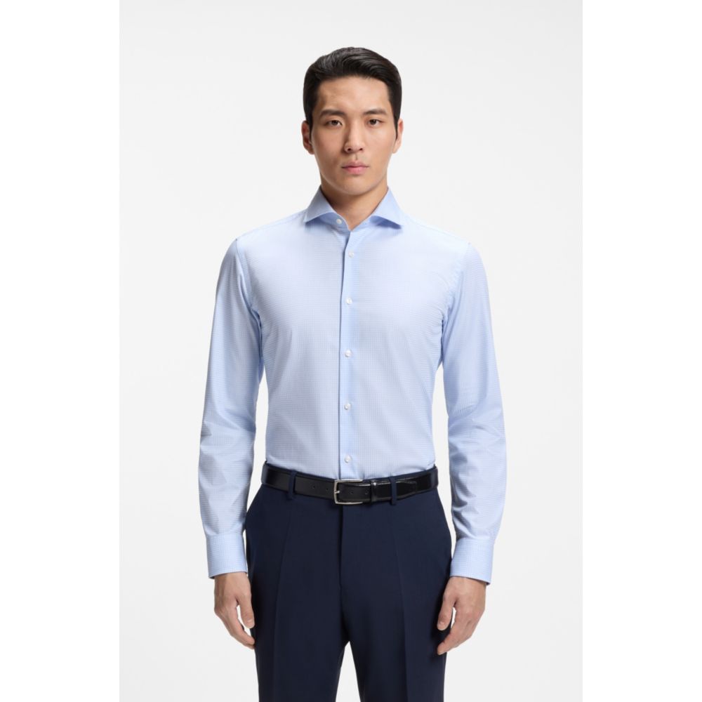 Camisa de algodón de corte ajustado