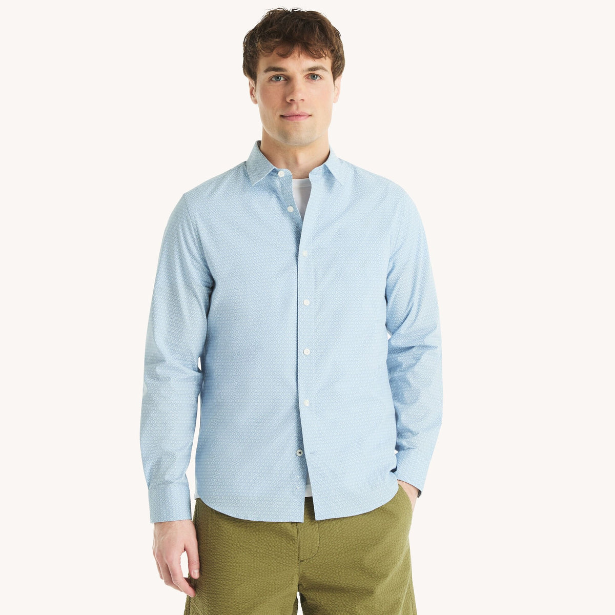 Camisa de hombre de corte ajustado con estampado