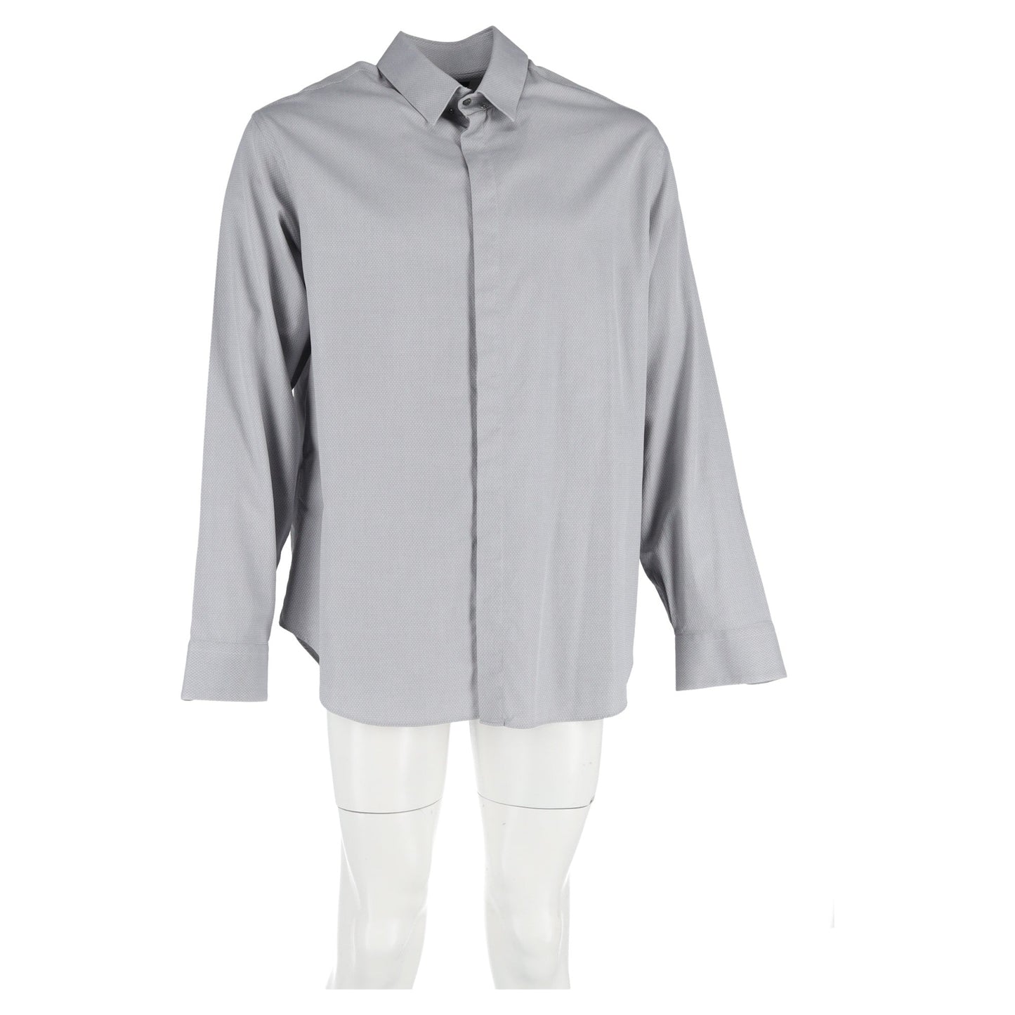Camisa de algodón color gris