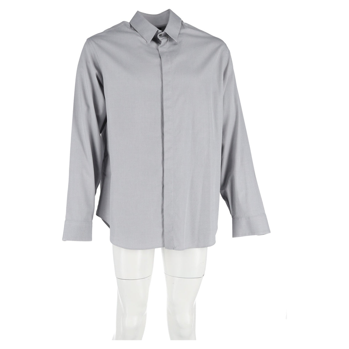 Camisa de algodón color gris