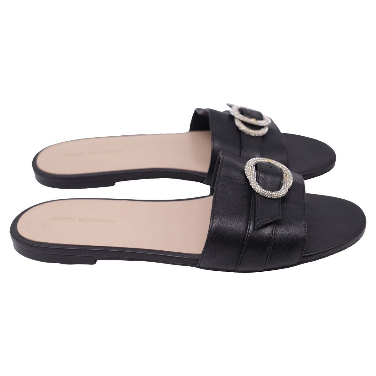 Sandalias de cuero color negro