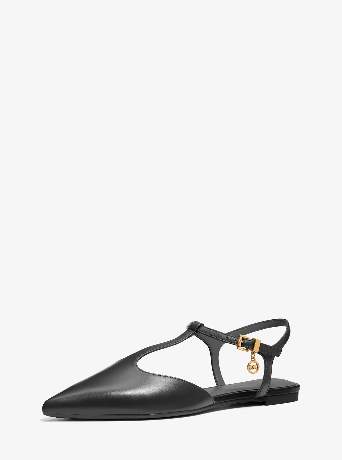 Zapatos planos de cuero