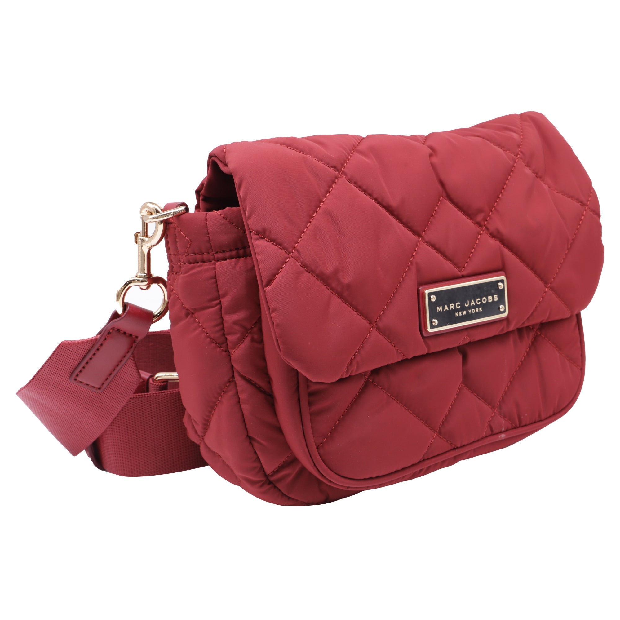 Bolso de nailon color rojo