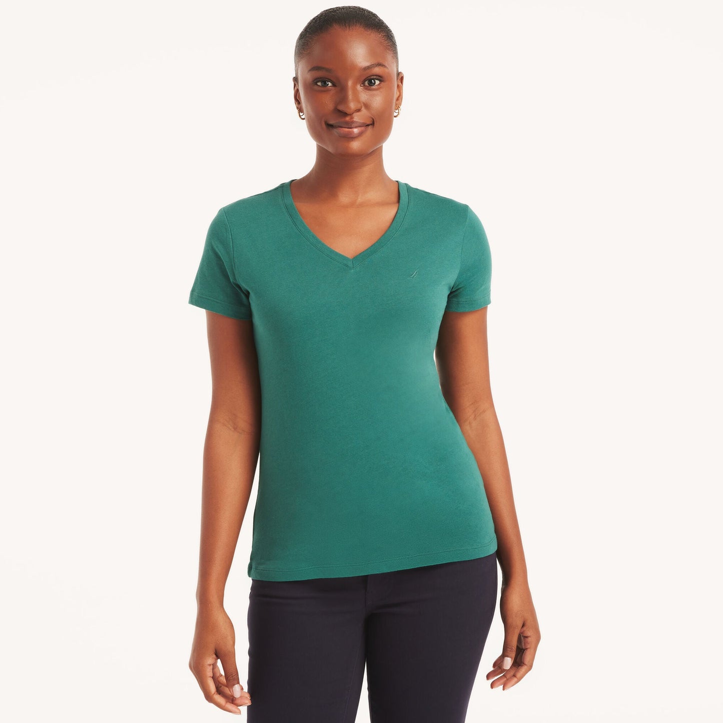 Camiseta con cuello en V