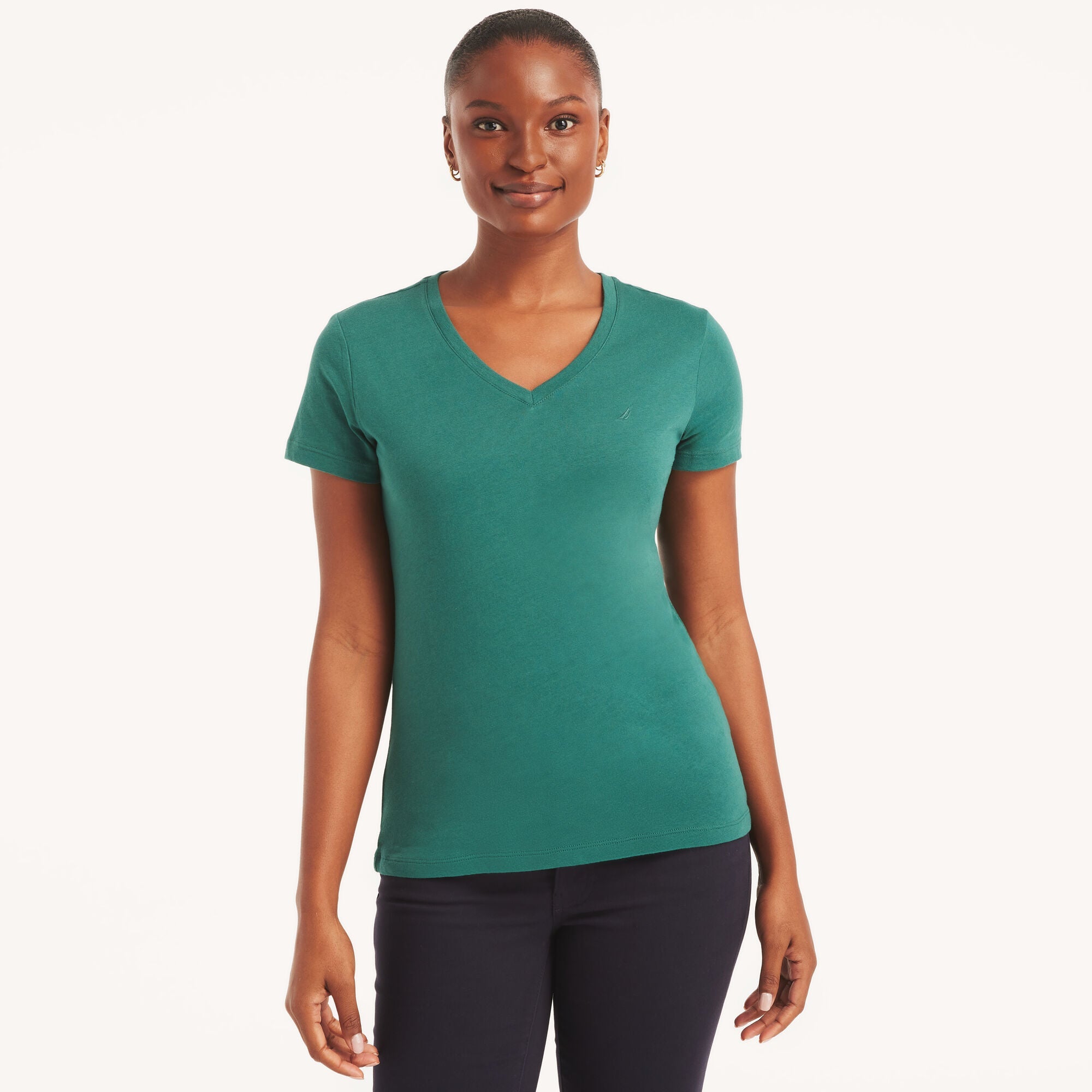 Camiseta con cuello en V