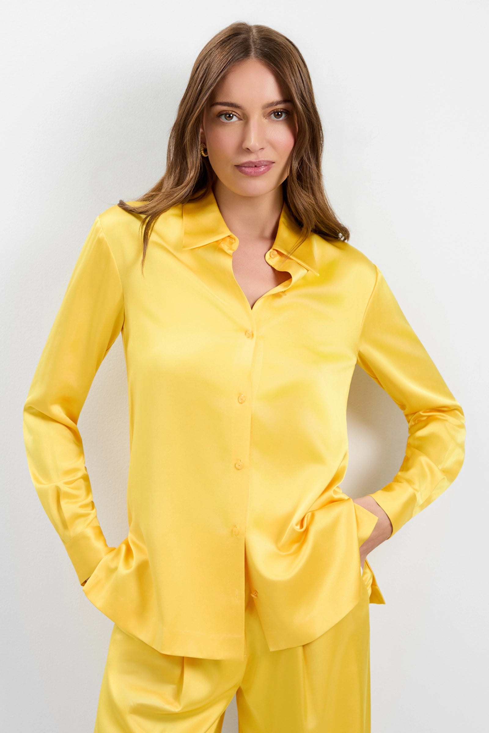 Camisa de satén