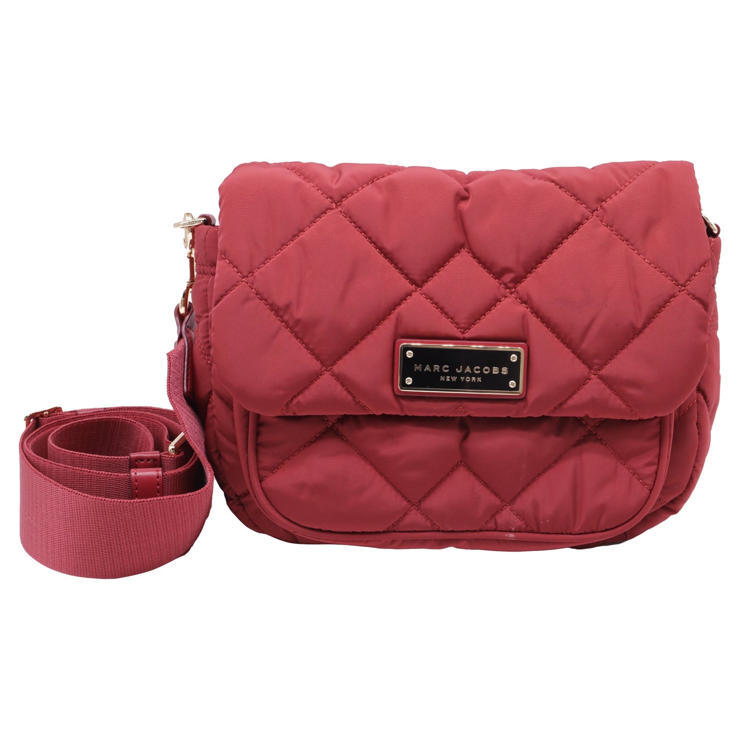 Bolso de nailon color rojo