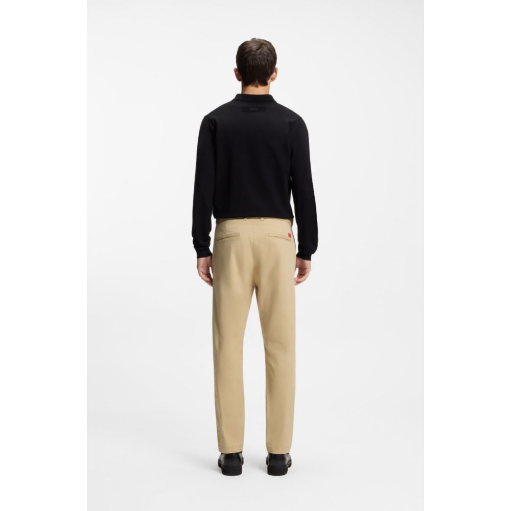 Pantalón de algodón de corte ajustado