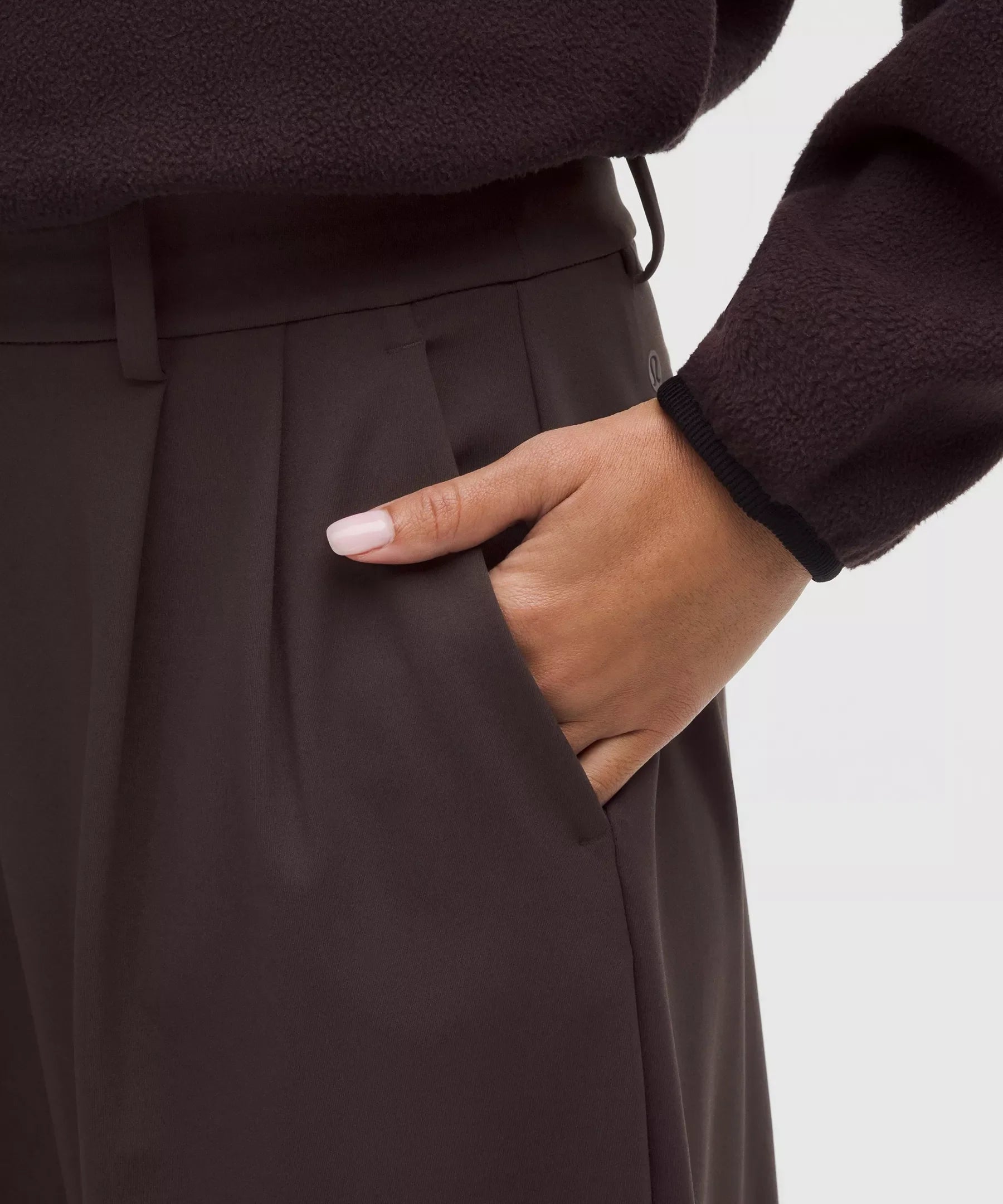 Pantalón de pierna ancha de tiro alto