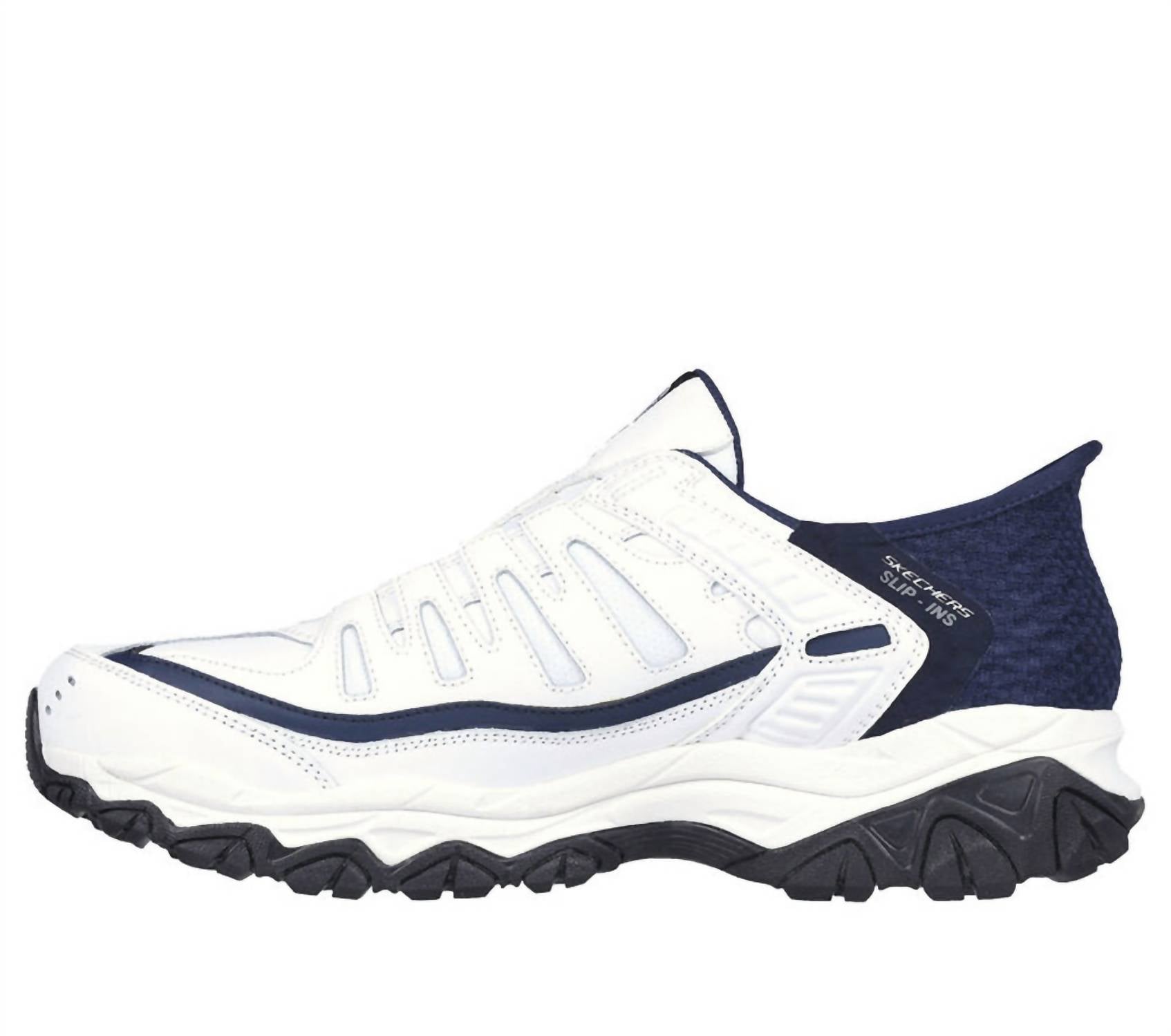 Tenis de hombre color azul marino y blanco