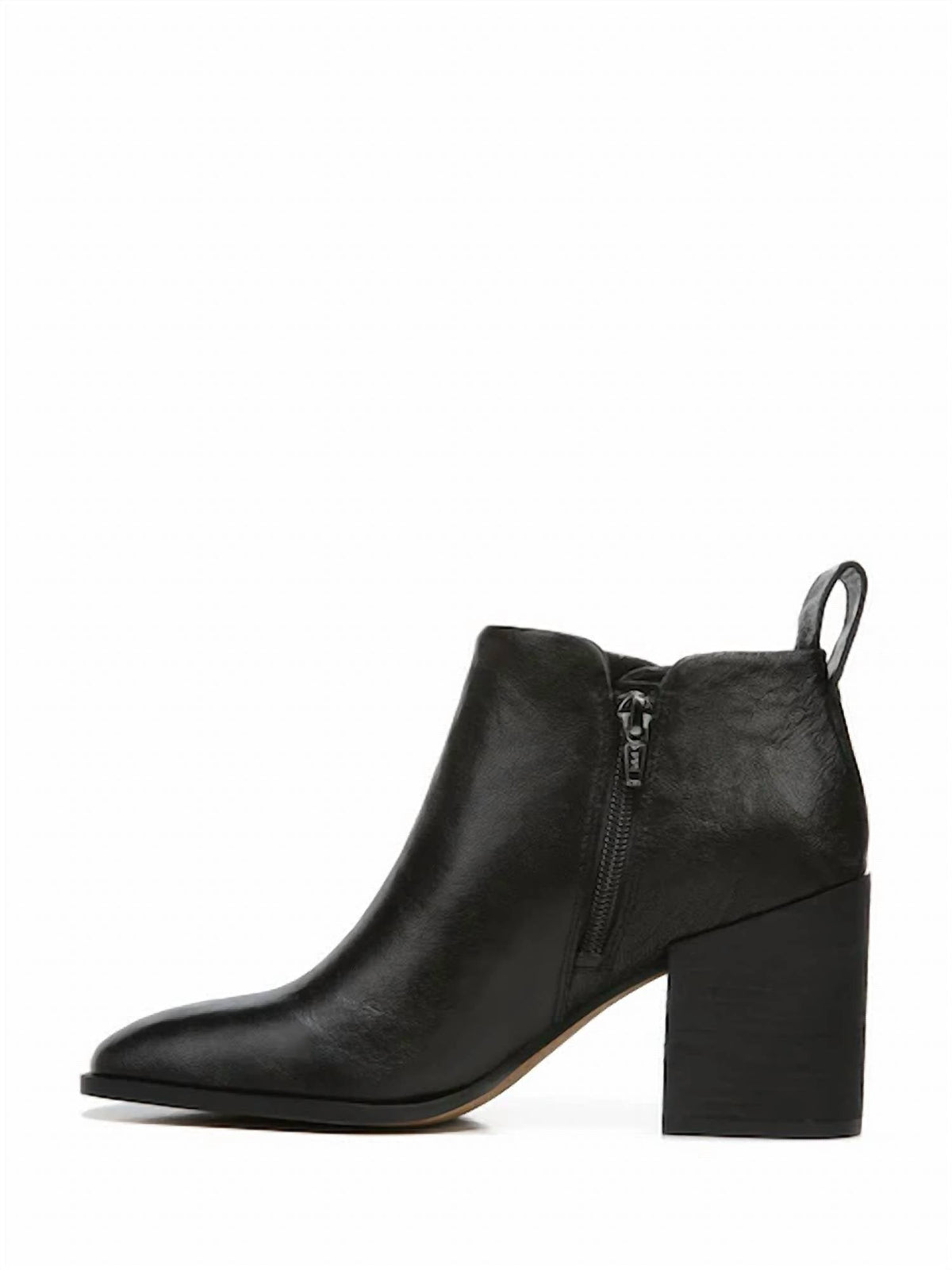 Botines de mujer de cuero color negro