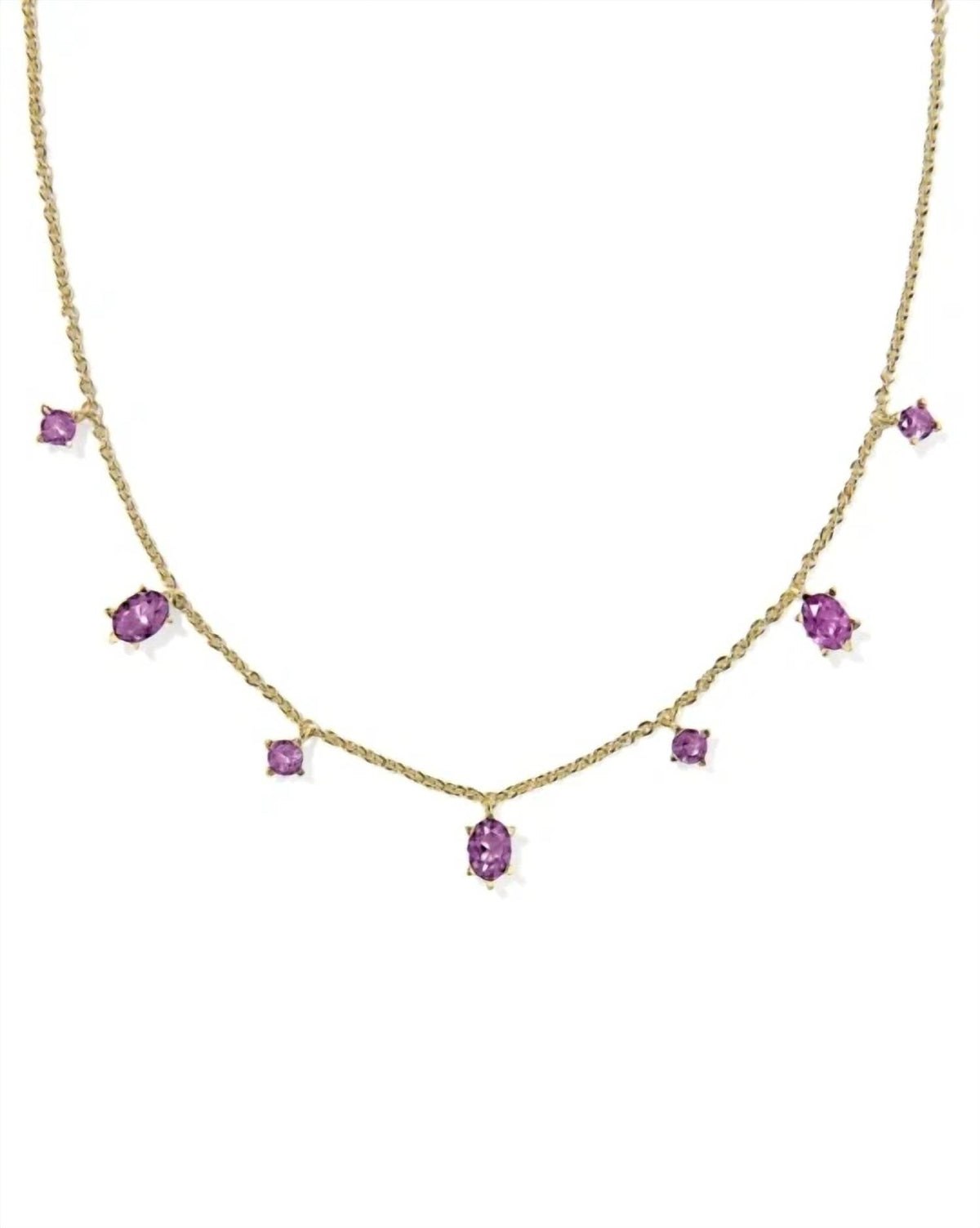 Collar de mujer color violeta