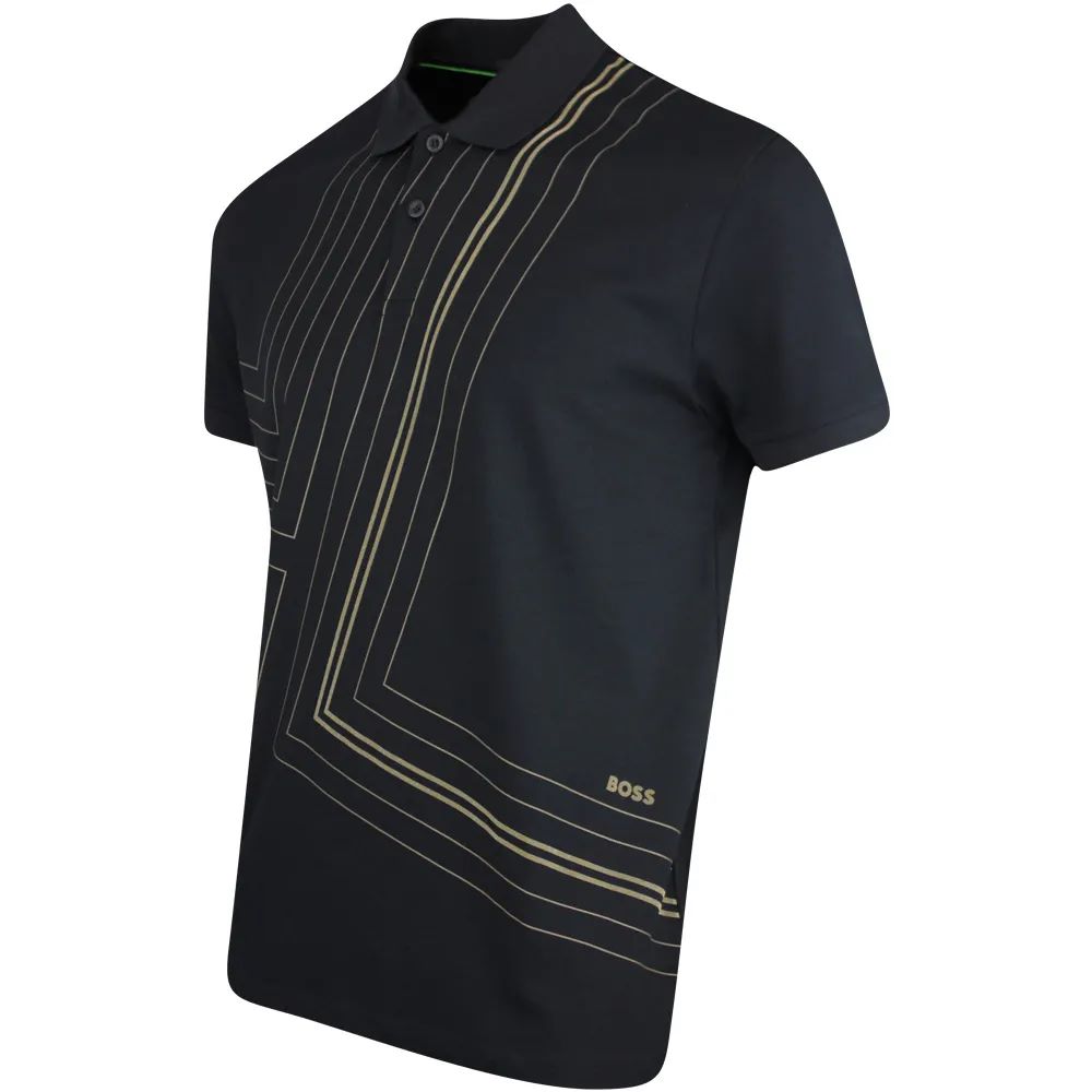 Polo de hombre de manga corta color negro