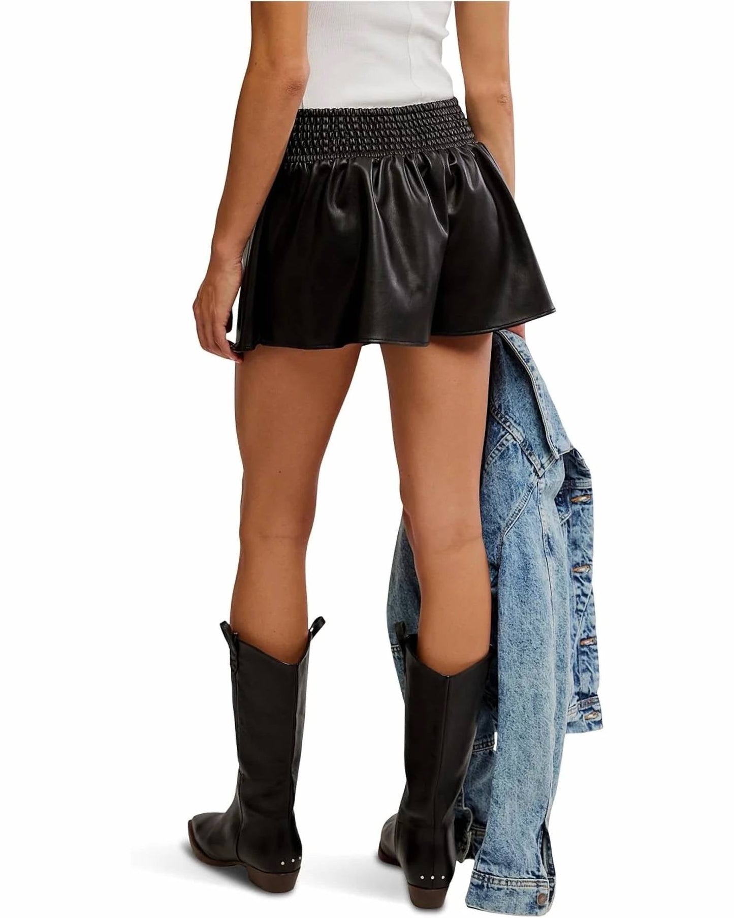 Falda pantalón de mujer color negro