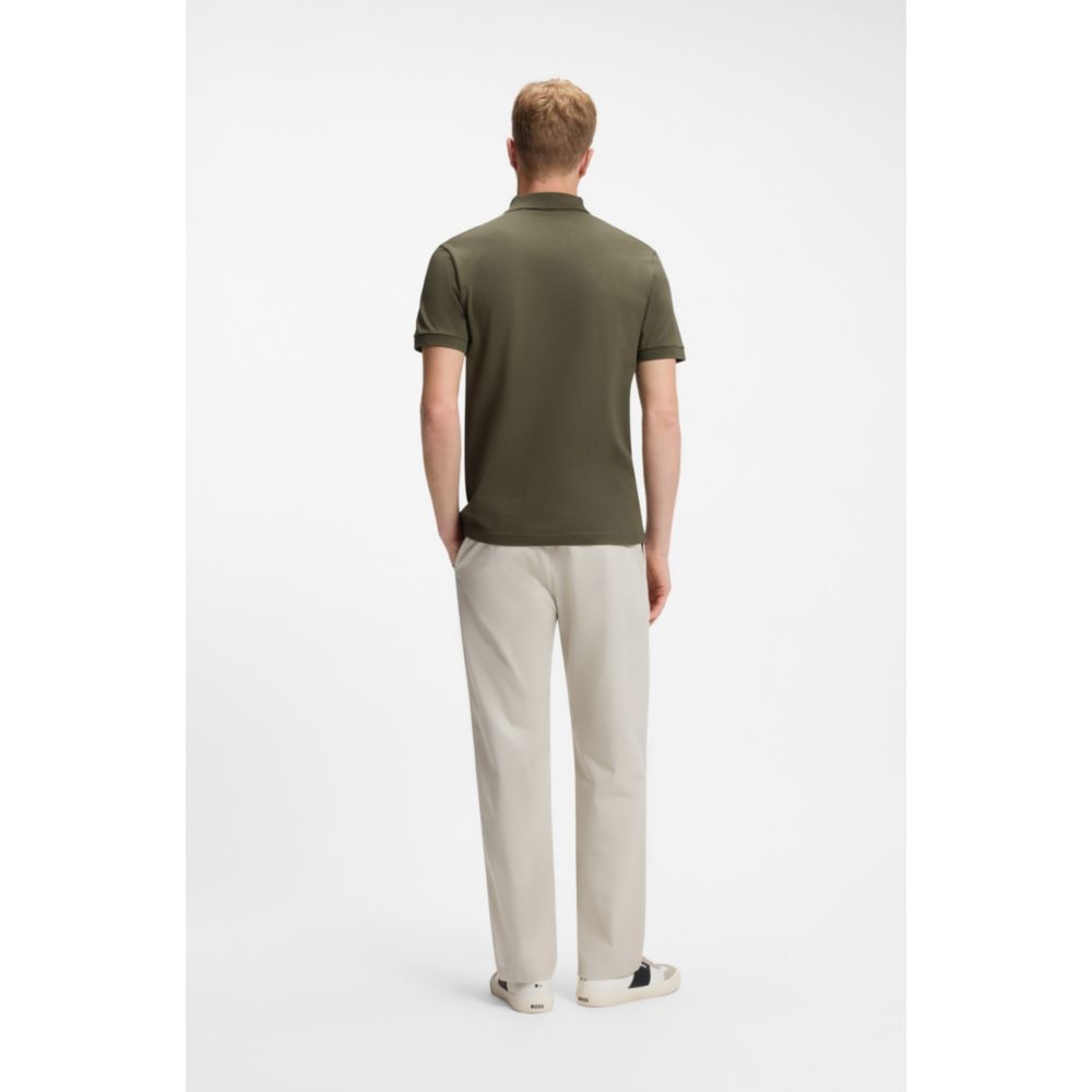 Polo de algodón de corte ajustado