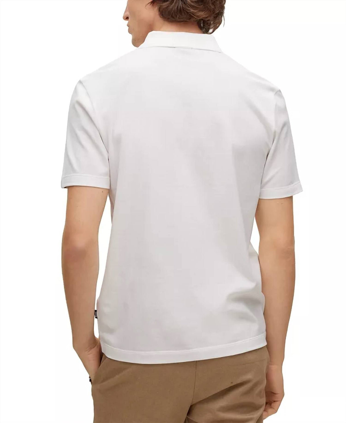 Polo de manga corta color blanco