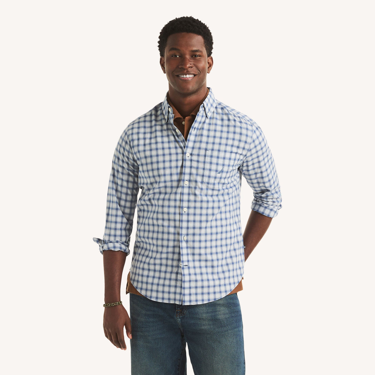 Camisa de hombre a cuadros
