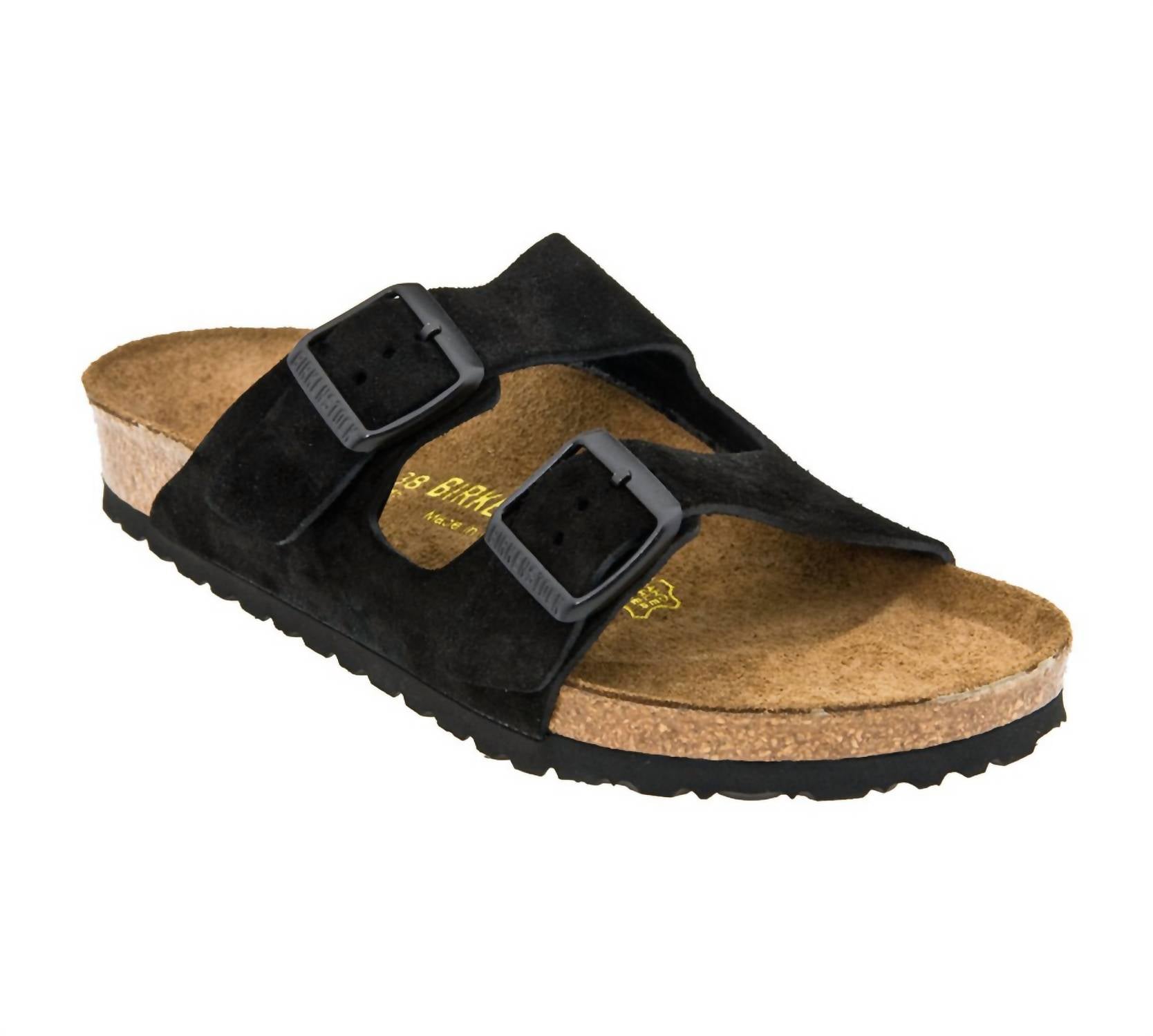 Sandalias unisex de gamuza color negro