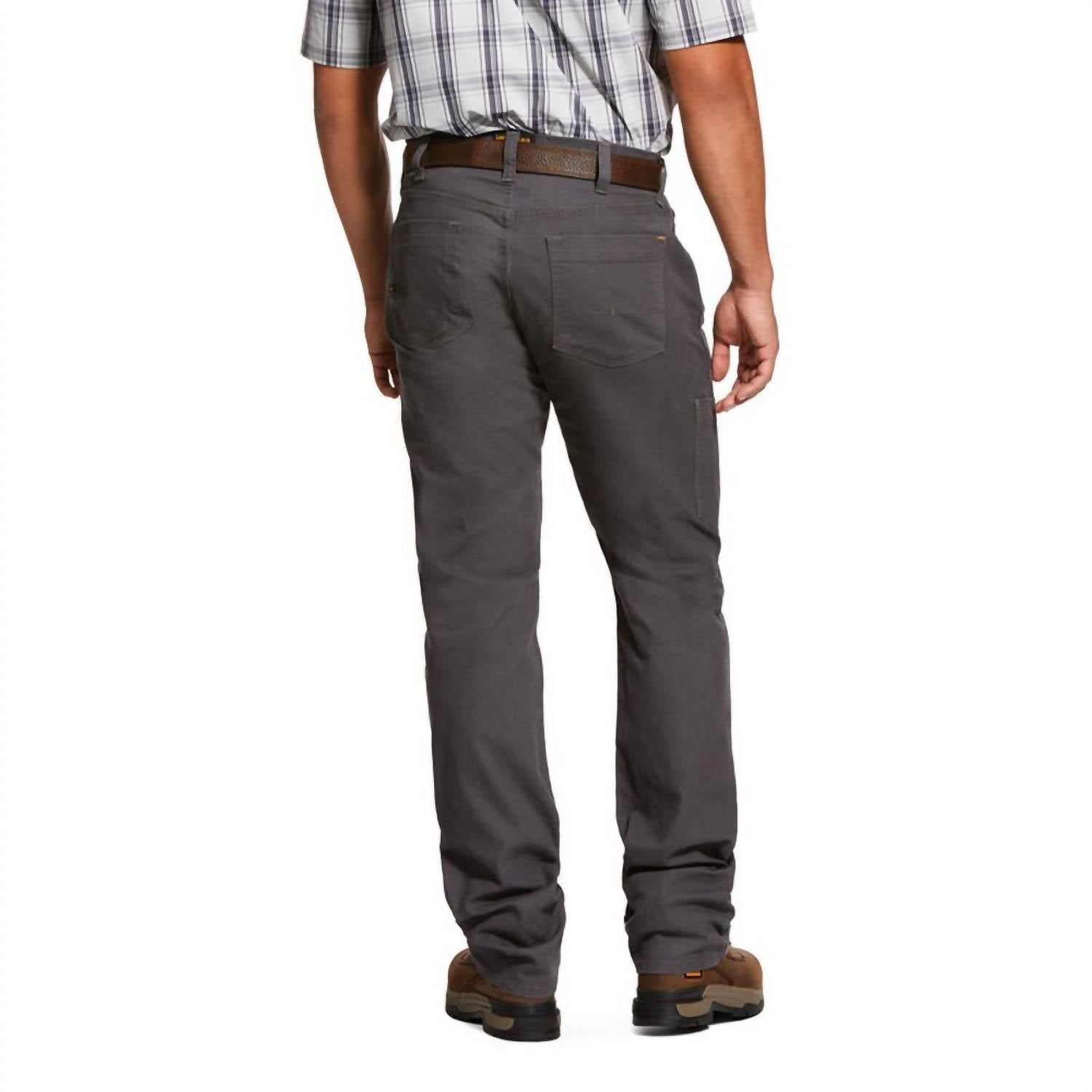 Pantalón de hombre de corte recto color gris