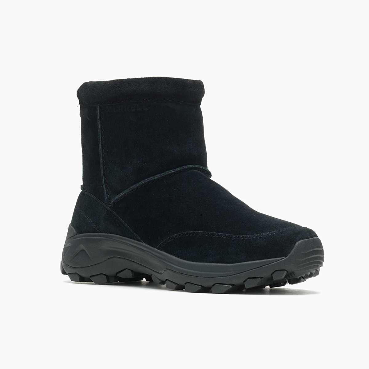Botas de hombre de cuero impermeables color negro