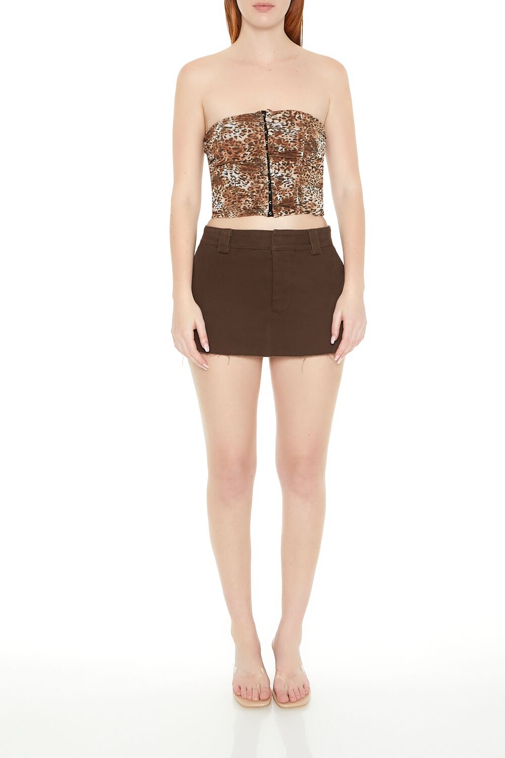 Top con estampado animal