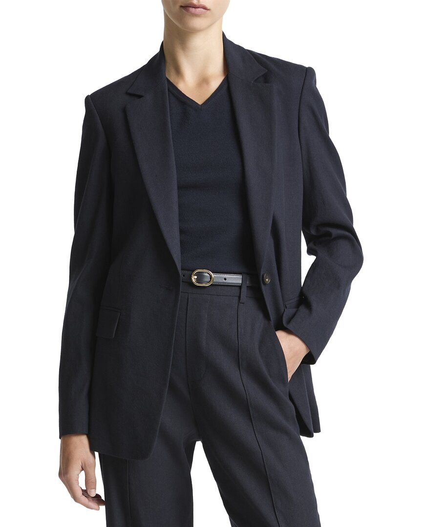 Blazer de mezcla de lino